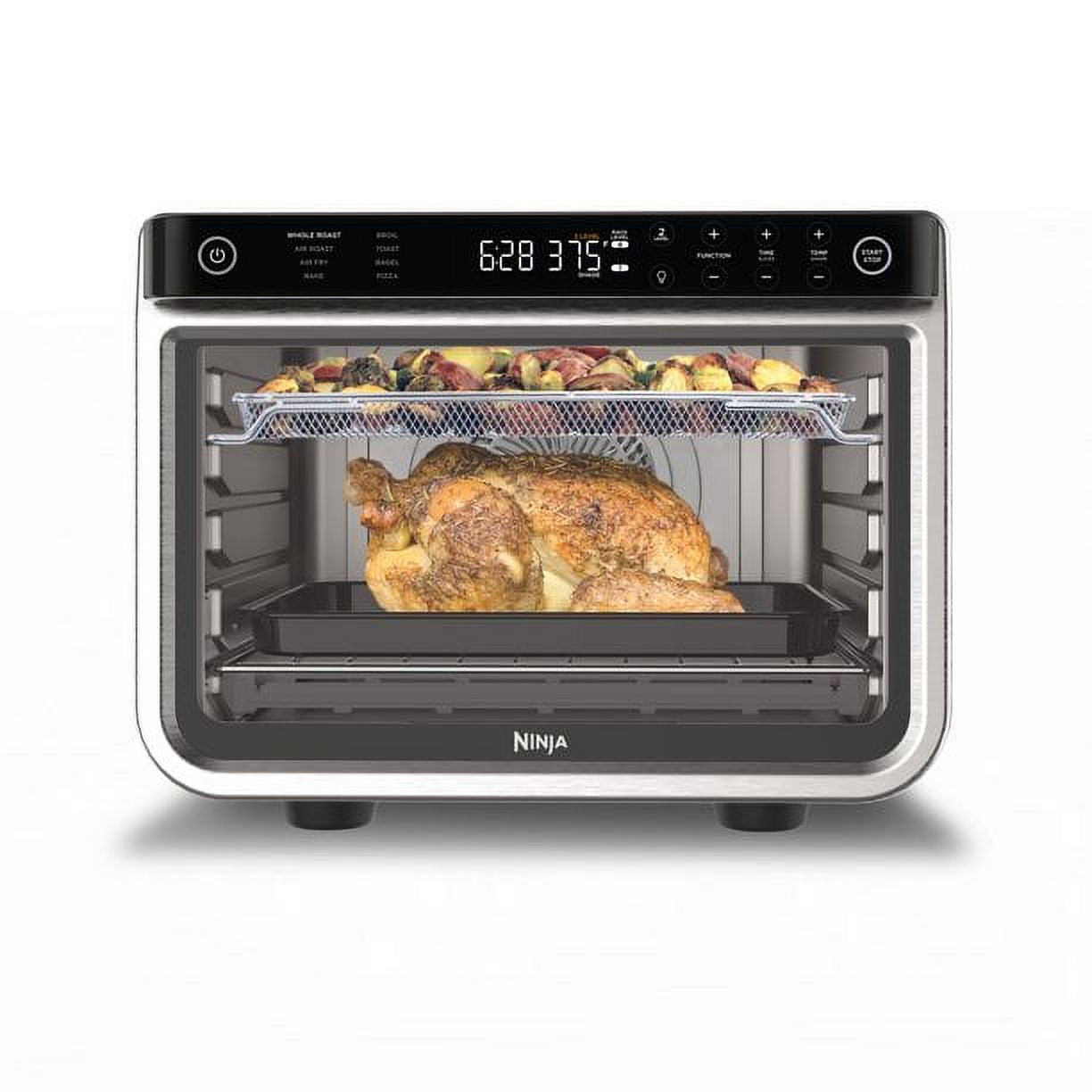 Restored Ninja DT200 Foodi-8-in-1-XL Pro Air Fry Oven Large Countertop Convection Oven (StainlessSteel) (Refurbished)