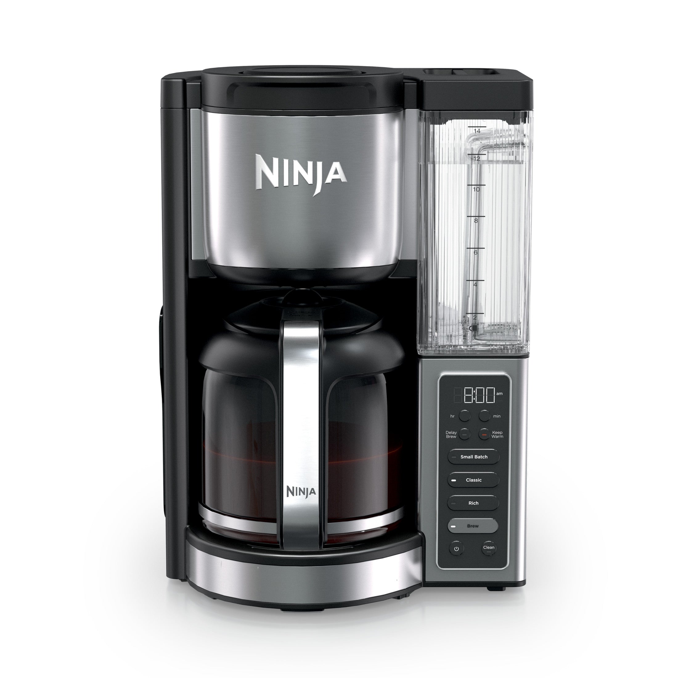 Ninja Fresh Brew 14-Cup Drip Coffee Maker, Classic & Rich Brew Styles, Delay Brew, CE451, Stainless Steel