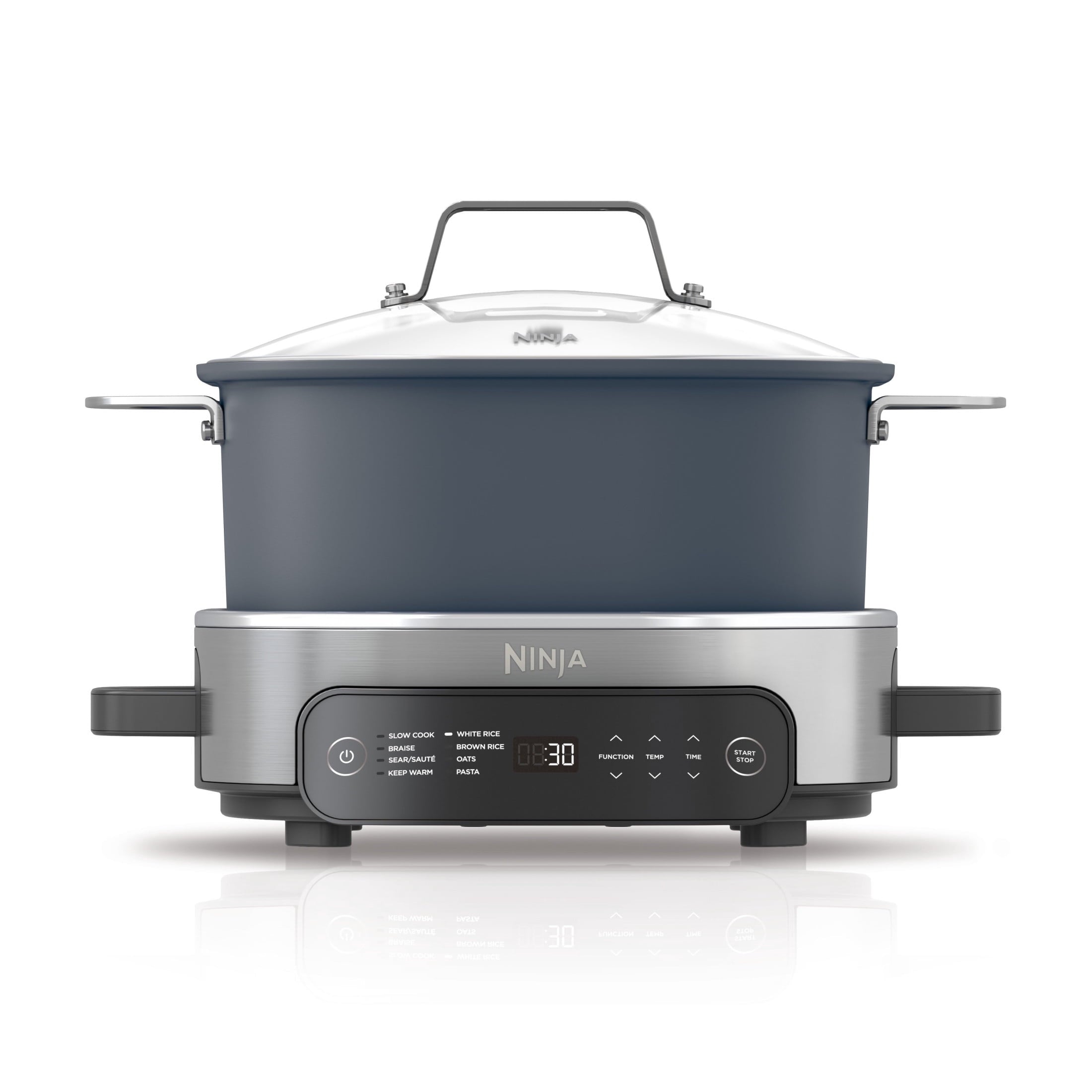 Ninja 10-in-1 Everyday PossibleCooker Pro 6.5-Qt, Slow Cook, Sear/Saut, 8Cooking Functions, Family-Sized Capacity, MC1101 Midnight Blue