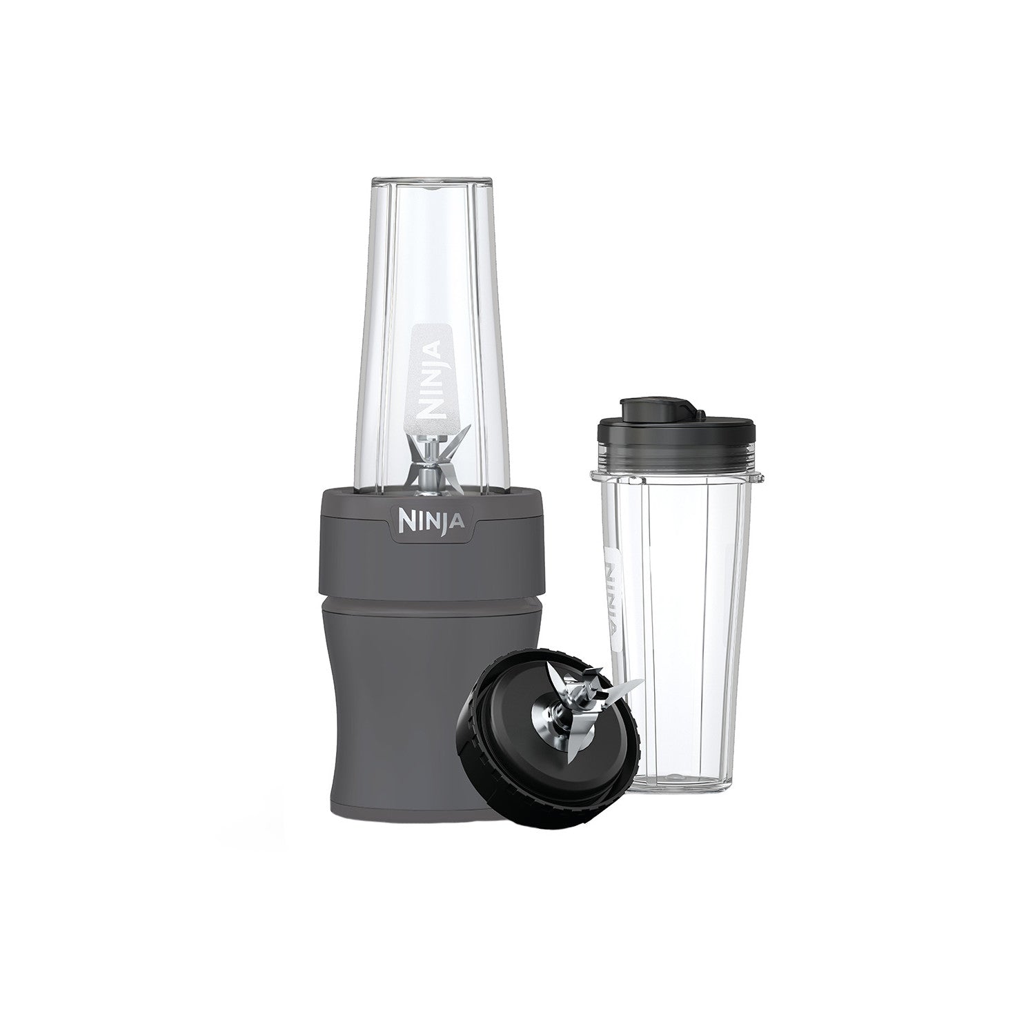 Ninja Nutri-Blender 20-Oz Personal Blender, (2) 20-Oz Dishwasher-Safe To-Go Cups, Smoothie, BN300GY Gray