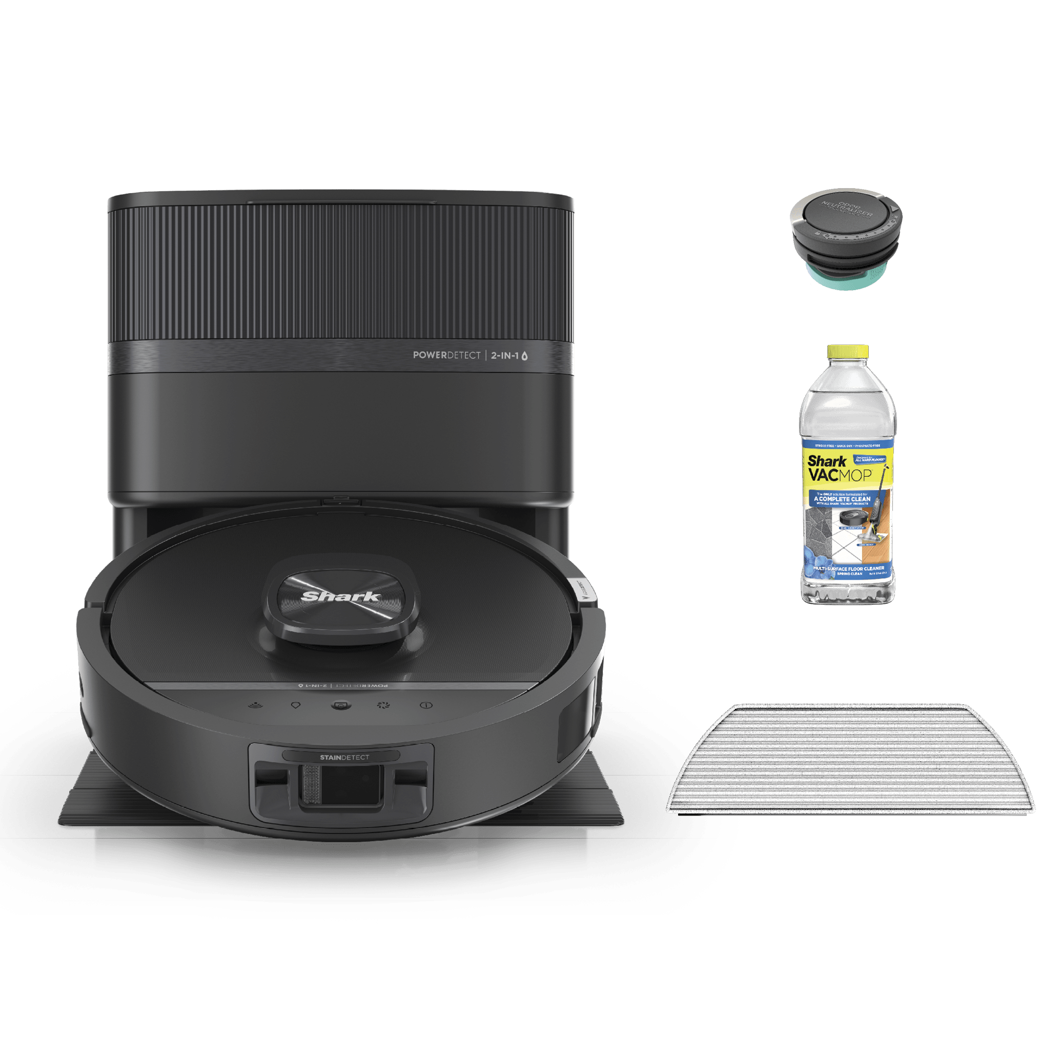 Shark PowerDetect™ UV Reveal™ 2-In-1 Vacuum and Mop in Black