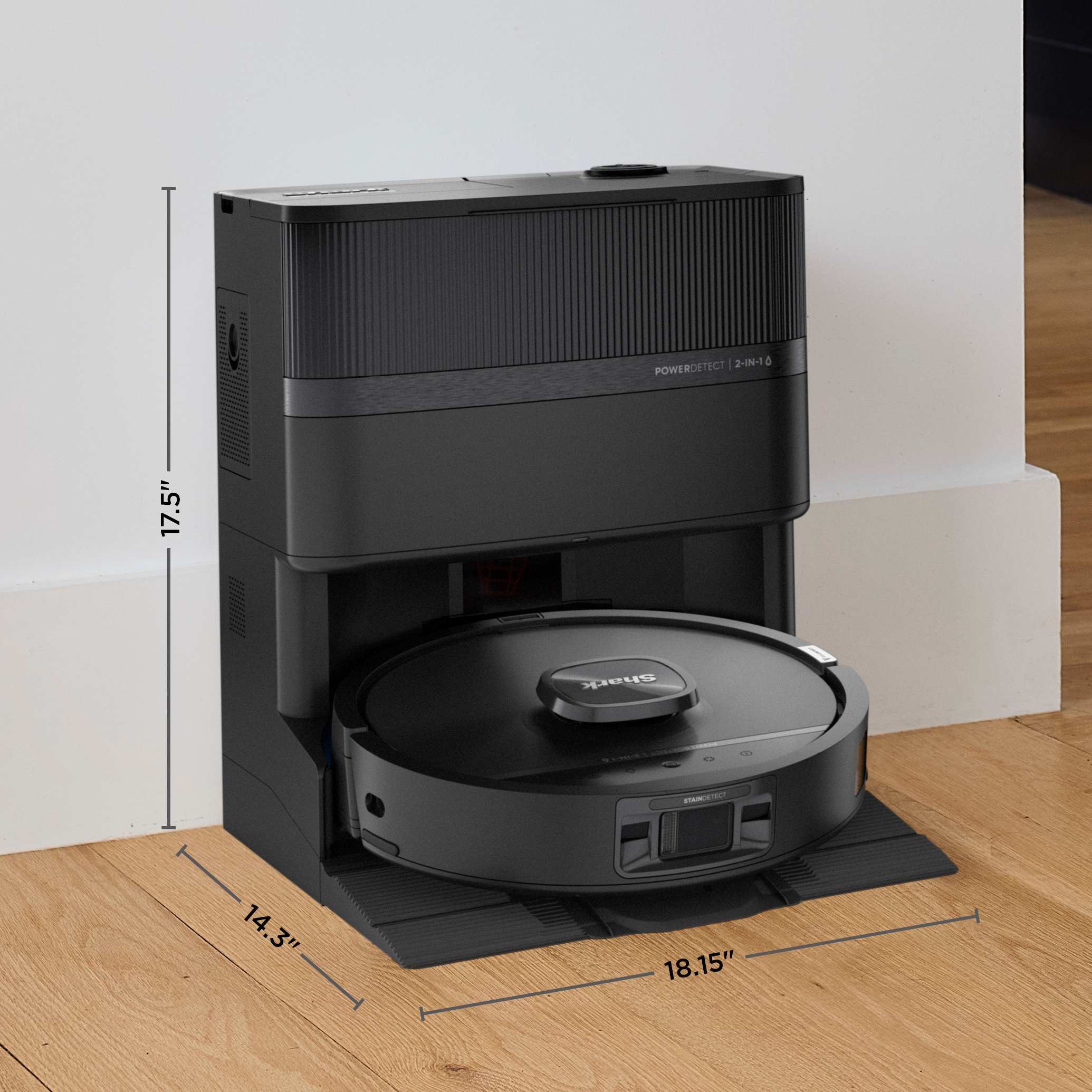 Shark PowerDetect™ UV Reveal™ 2-In-1 Vacuum and Mop in Black