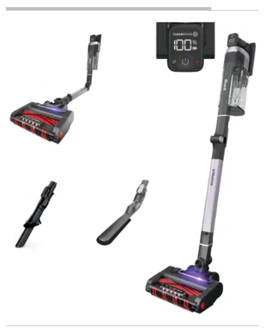 Shark Cordless Stratos with Clean Sense IQ Cordless Vacuum Gray (UZ815H)