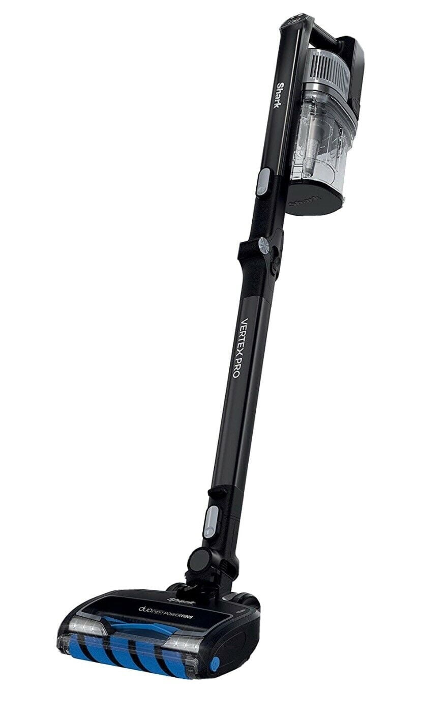 Shark IZ682H Vertex Pro Cordless Stick Vacuum with IQ Display, DuoClean PowerFins & MultiFLEX, Extra Battery, Crevice Tool, Pet Multi-Tool & Anti-Allergen Dusting Brush, 120min Runtime, Black