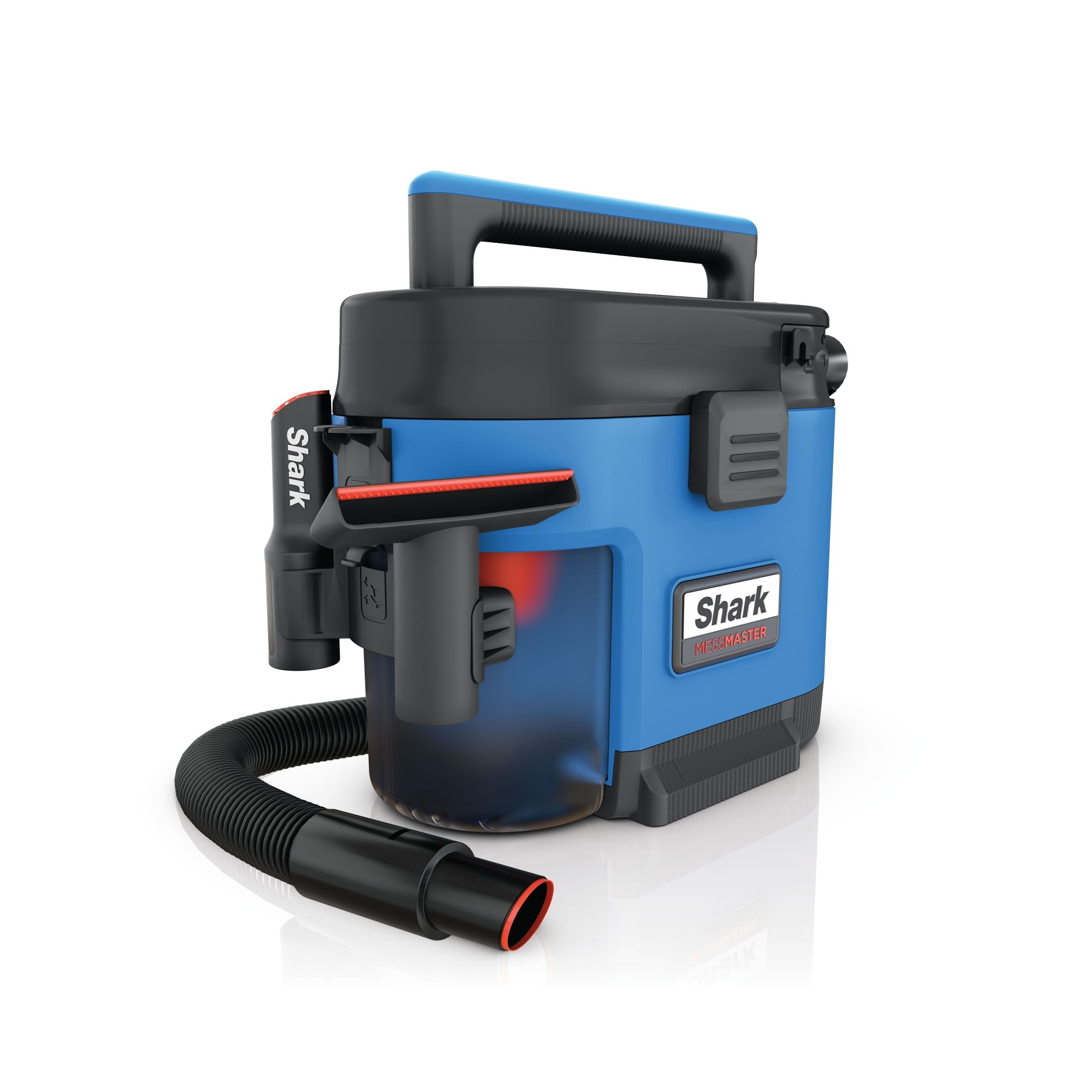 Shark MessMaster Portable Wet and Dry Vacuum for Home, Shop, Garage, 1 Gallon, Corded
