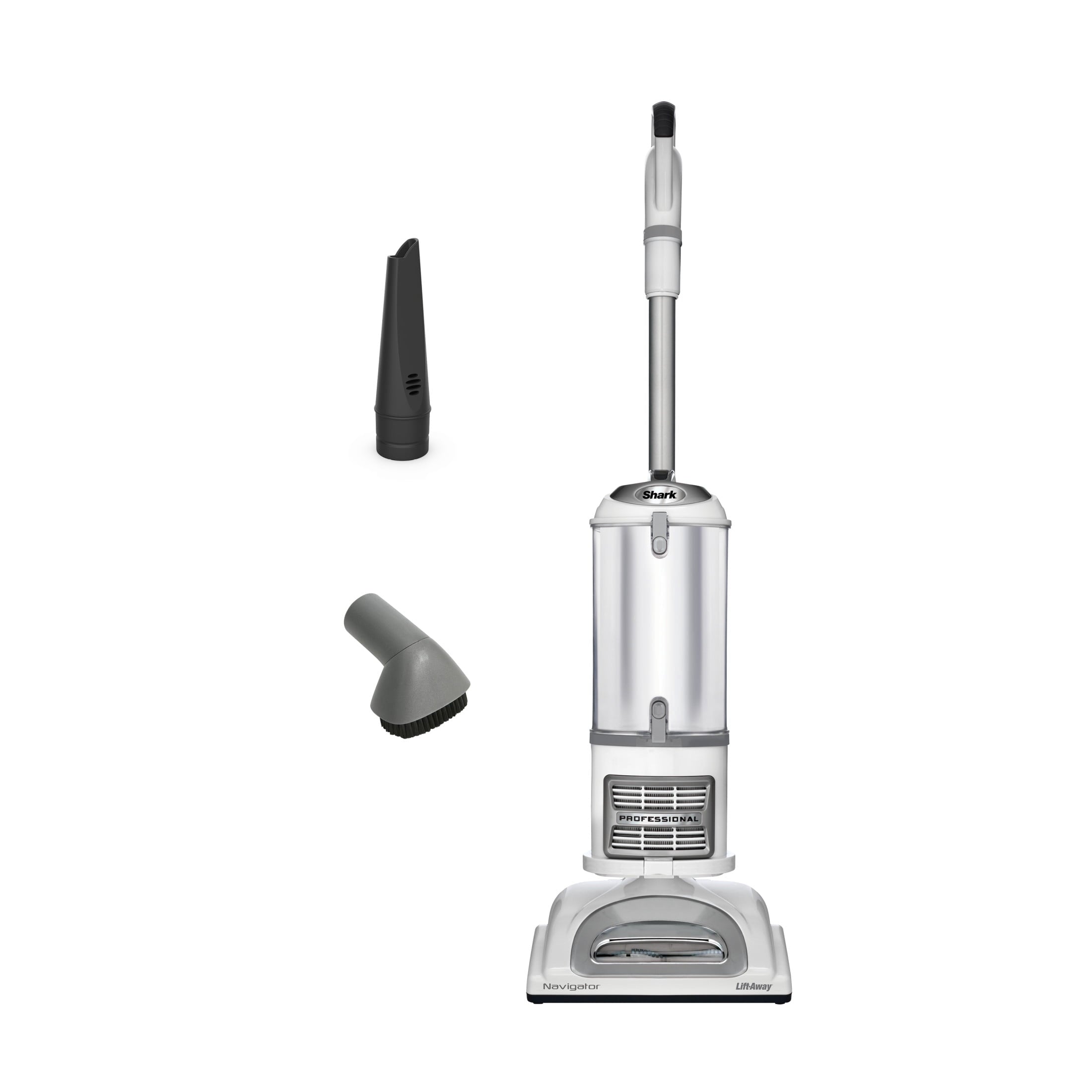 Shark Navigator Lift-Away Vacuum Cleaner, Pet Friendly , Carpet & Hardfloors, Pet Power Brush, Dusting Brush & Crevice Tool, NV356E White/Silver