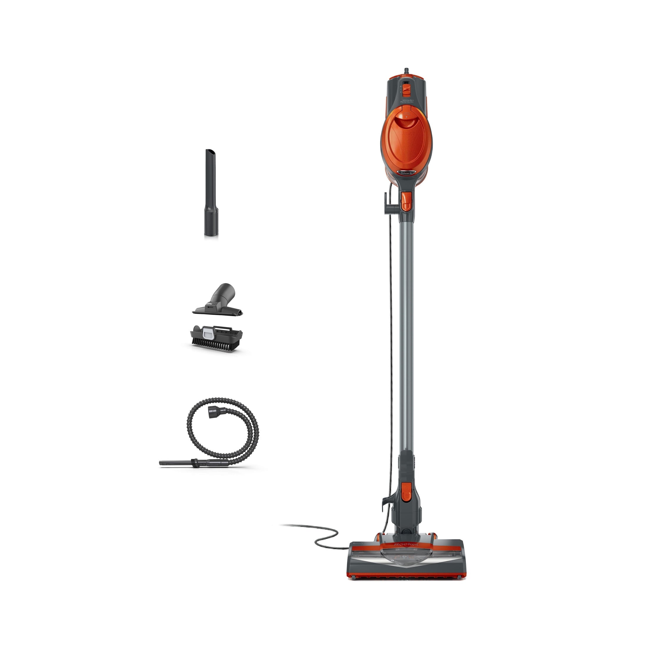 Shark Rocket Pet Corded Stick Vacuum, Pet Friendly, Hardfloors & Carpet, HV302 Orange